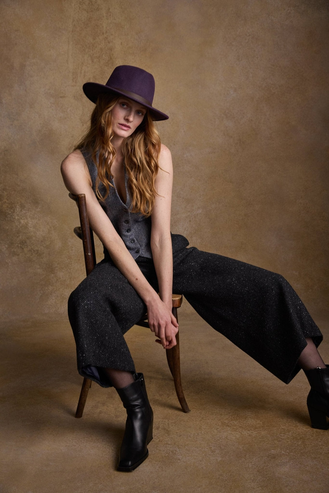 Jack Murphy Ireland - Boston Felt Hat - Plum - Hats