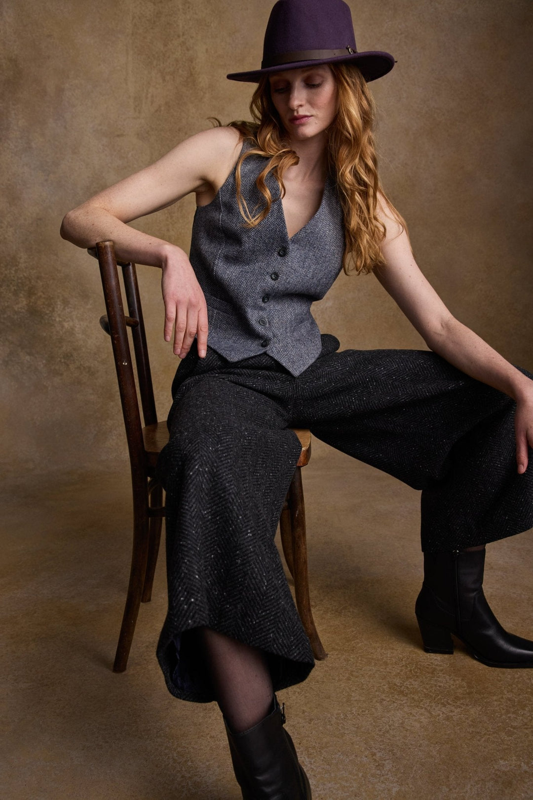 Jack Murphy Ireland - Boston Felt Hat - Plum - Hats