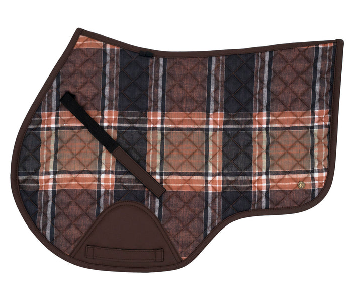 Sixteen Cypress Close Contact Saddle Pad, Field Plaid & Hickory