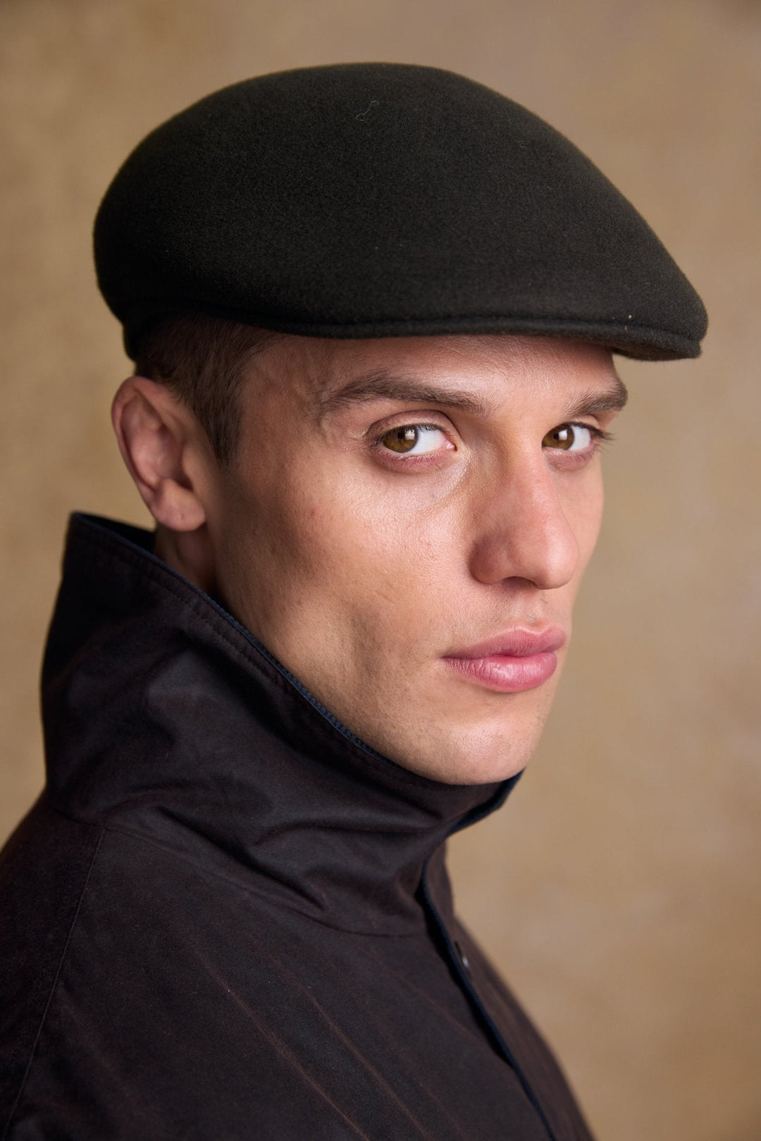 Jack Murphy Ireland - Galway Felt Flat Cap - Olive - Hats