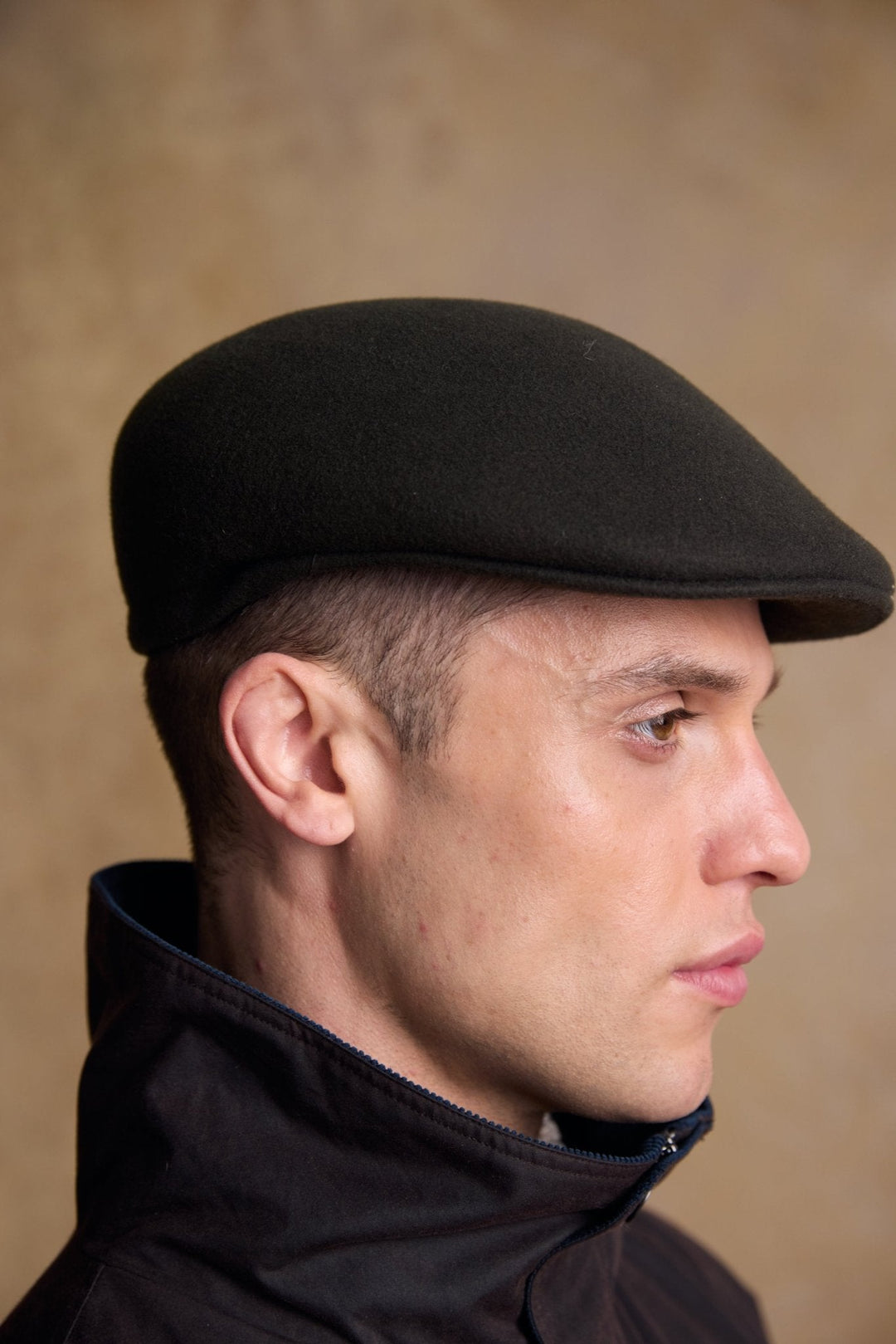 Jack Murphy Ireland - Galway Felt Flat Cap - Olive - Hats