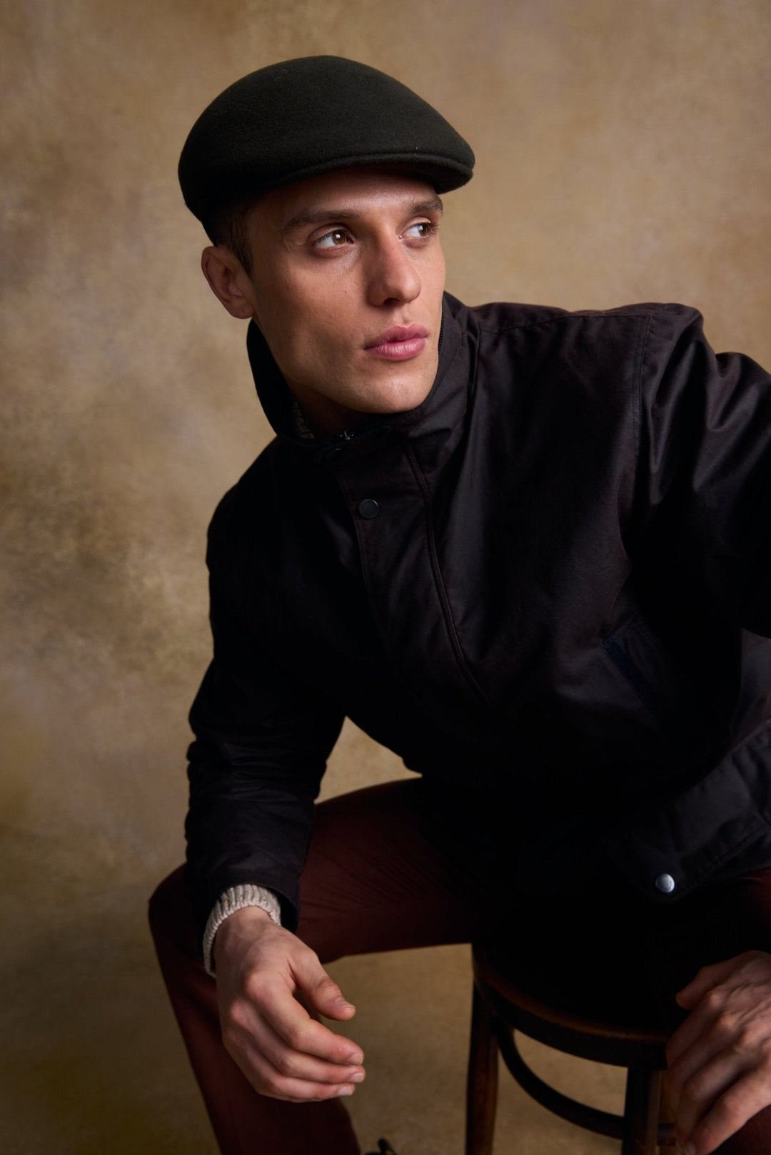 Jack Murphy Ireland - Galway Felt Flat Cap - Olive - Hats