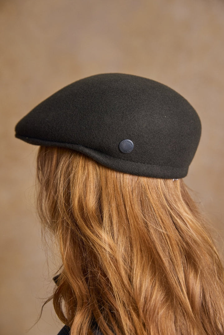 Jack Murphy Ireland - Galway Felt Flat Cap - Olive - Hats