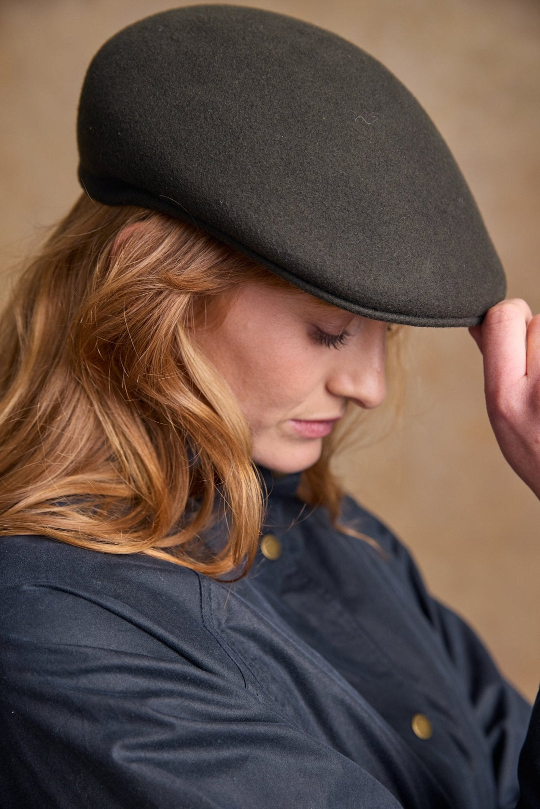 Jack Murphy Ireland - Galway Felt Flat Cap - Olive - Hats