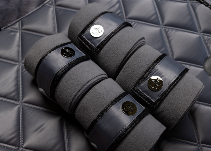 'The Duke' Grey Stardust Polo Wraps