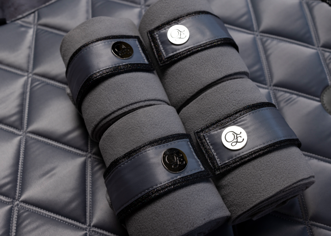 'The Duke' Grey Stardust Polo Wraps