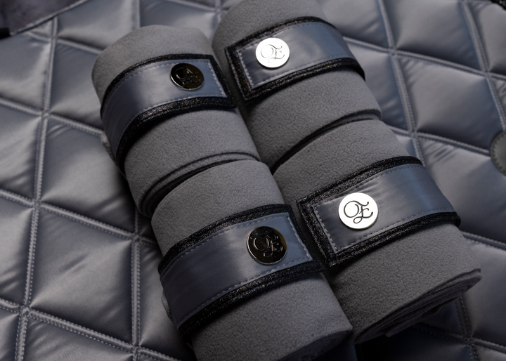 'The Duke' Grey Stardust Polo Wraps