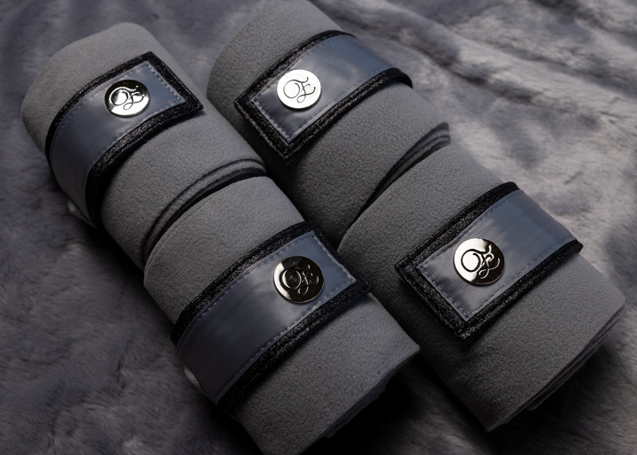 'The Duke' Grey Stardust Polo Wraps