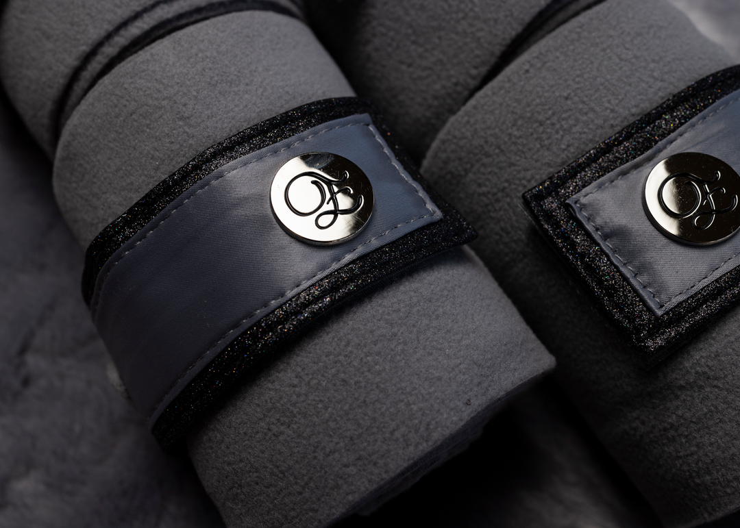 'The Duke' Grey Stardust Polo Wraps