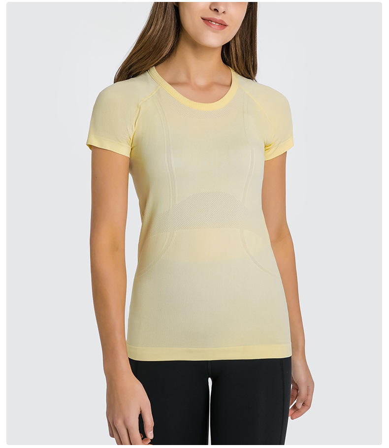 Light Daffodil SS Seamless Performance Baselayer