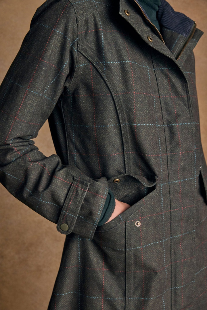 Jack Murphy Ireland - Hannah Waterproof Coat - Green Windowpane - Waterproof