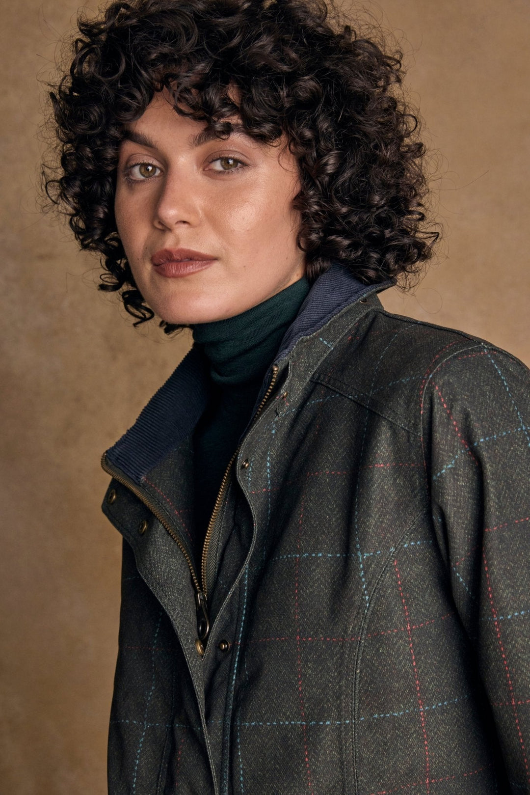 Jack Murphy Ireland - Hannah Waterproof Coat - Green Windowpane - Waterproof