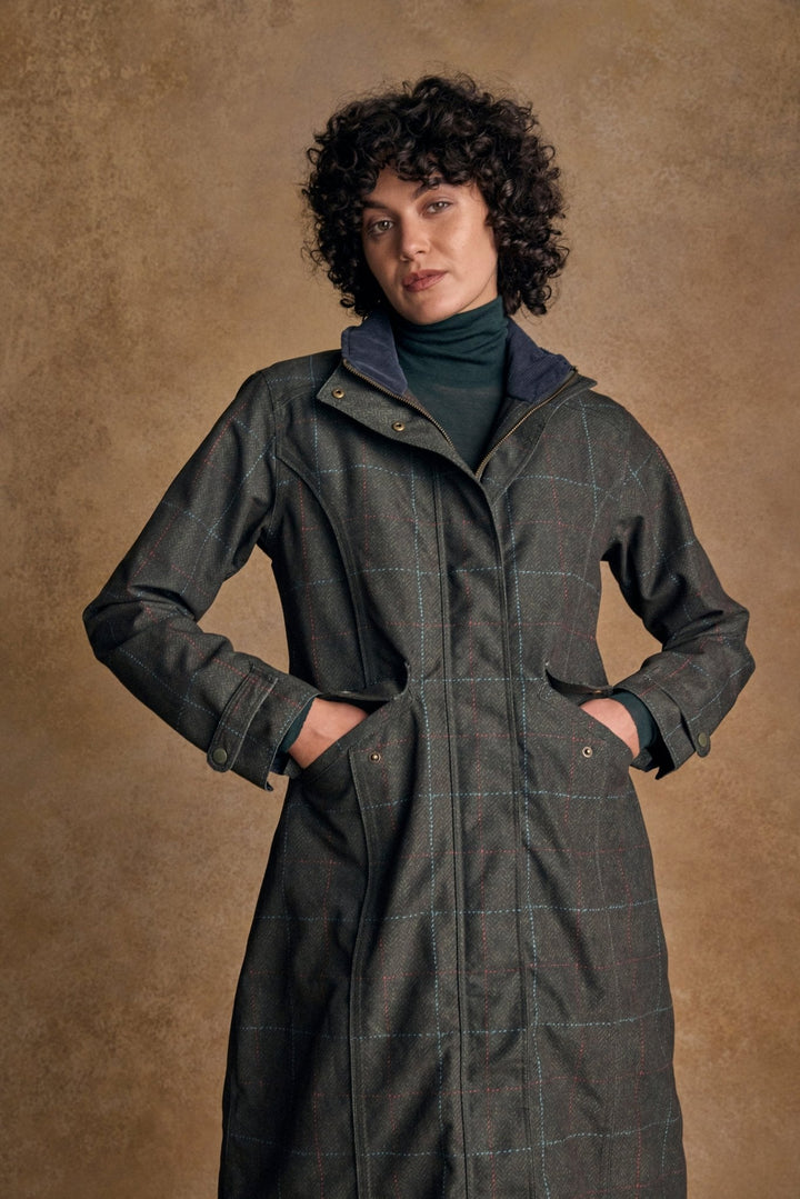 Jack Murphy Ireland - Hannah Waterproof Coat - Green Windowpane - Waterproof