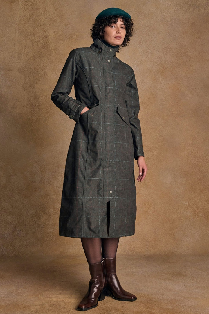 Jack Murphy Ireland - Hannah Waterproof Coat - Green Windowpane - Waterproof