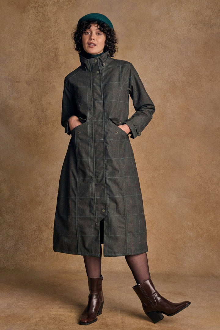 Jack Murphy Ireland - Hannah Waterproof Coat - Green Windowpane - Waterproof