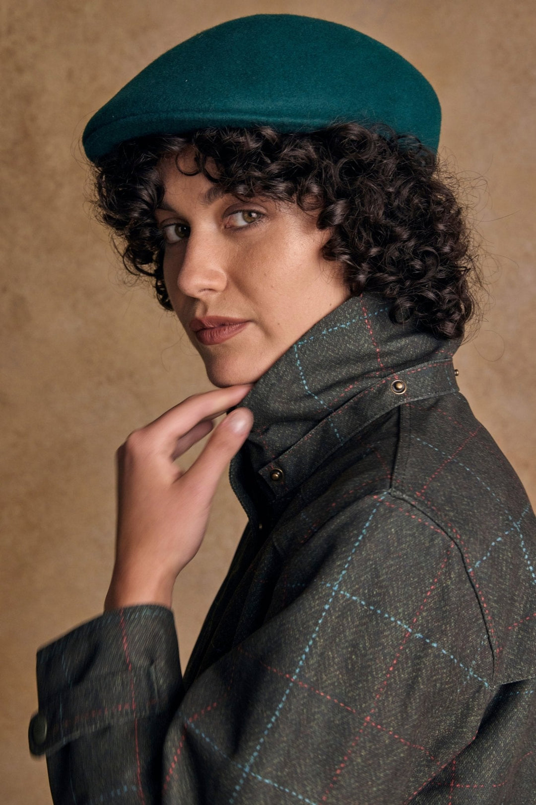 Jack Murphy Ireland - Hannah Waterproof Coat - Green Windowpane - Waterproof