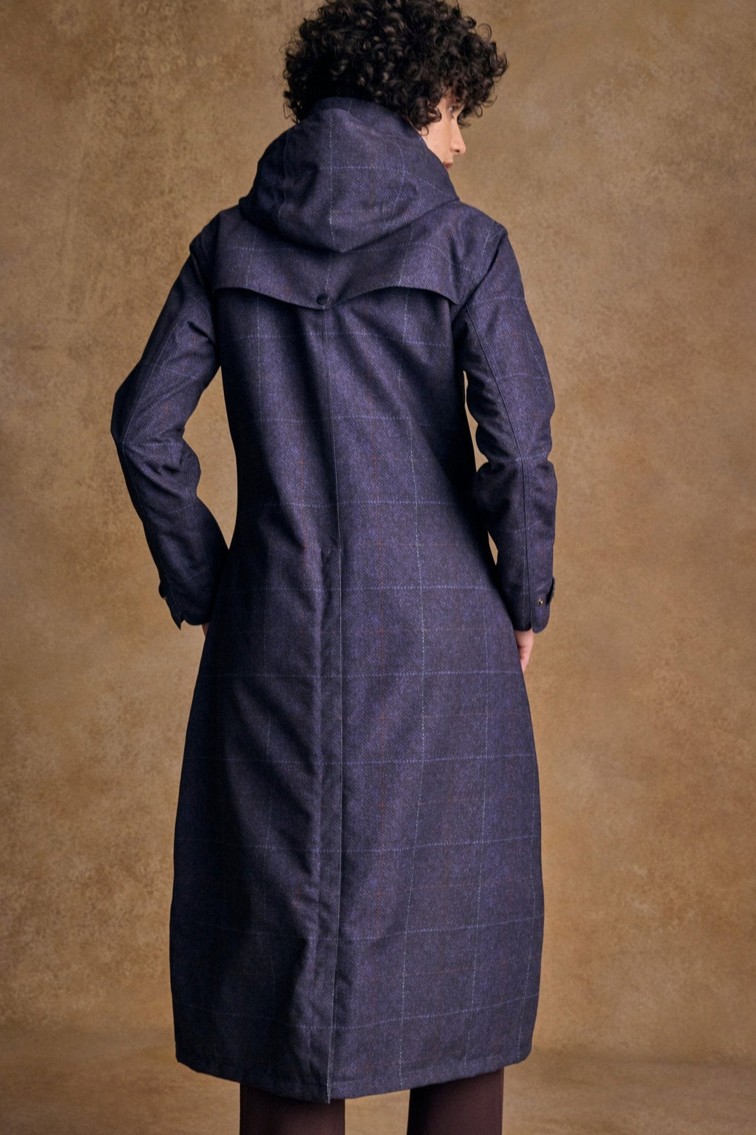 Jack Murphy Ireland - Hannah Waterproof Coat - Navy Windowpane - Waterproof