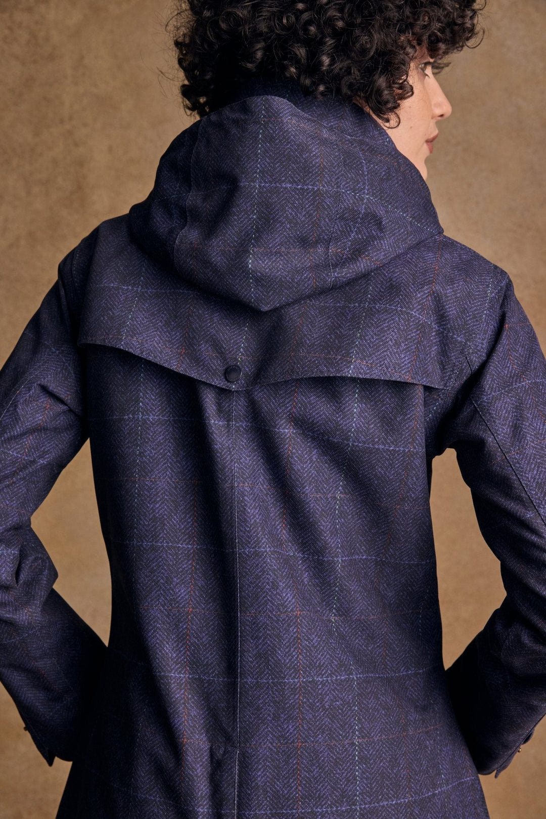 Jack Murphy Ireland - Hannah Waterproof Coat - Navy Windowpane - Waterproof