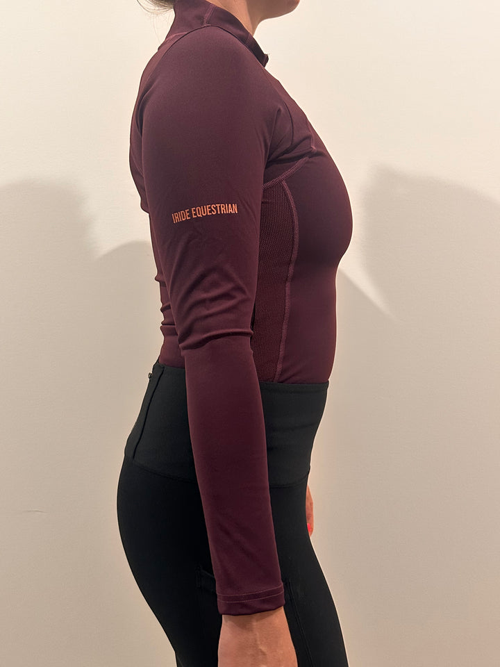 iRide Compression Baselayer - Plum - Polos & Tees by iRide EQ