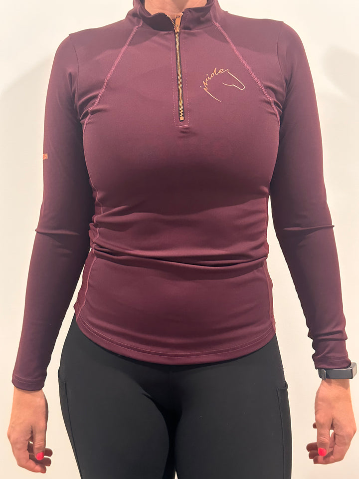 iRide Compression Baselayer - Plum - Polos & Tees by iRide EQ - view 3