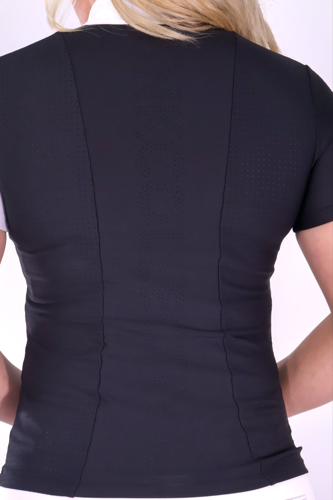 Elite Snow White and Black Short Sleeve Shirt