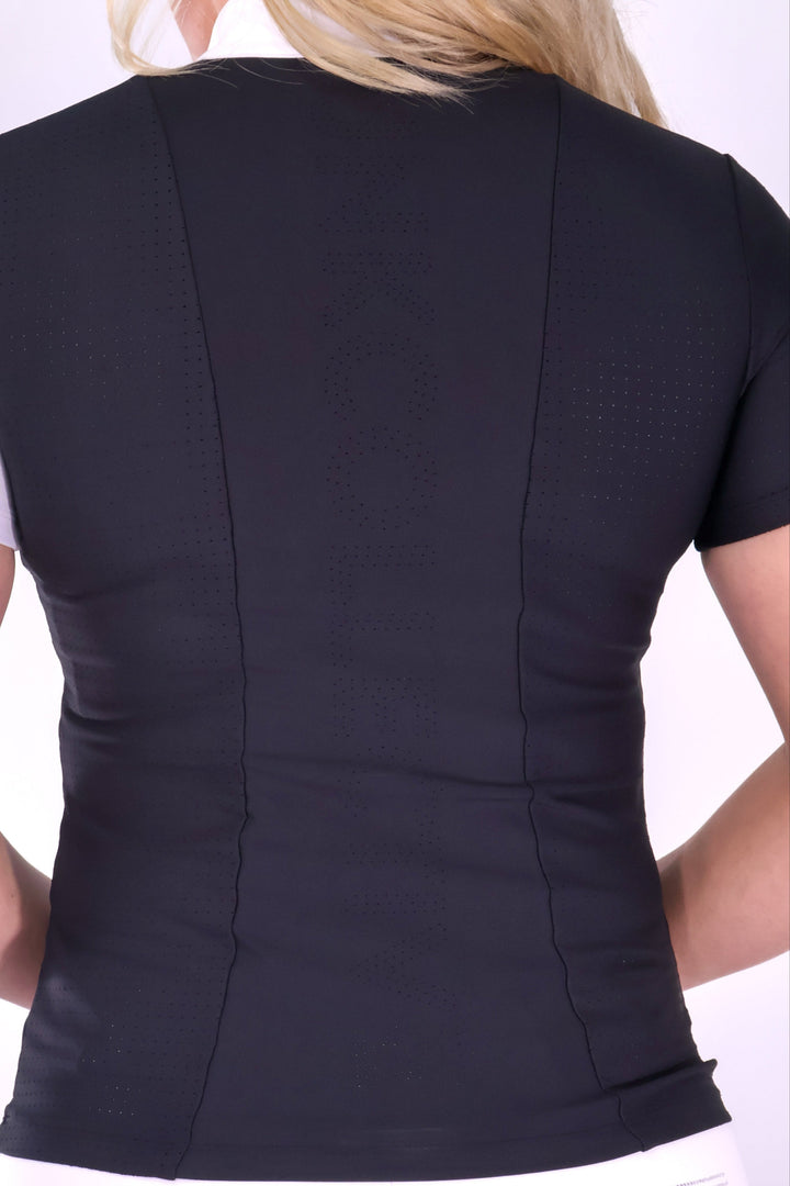 Elite Snow White and Black Short Sleeve Shirt