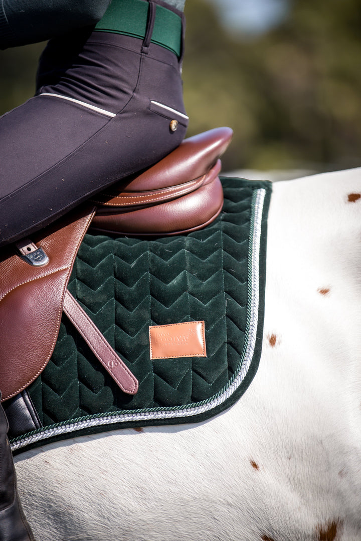 Christmas Tree Luxurious Velvet Saddle Pad