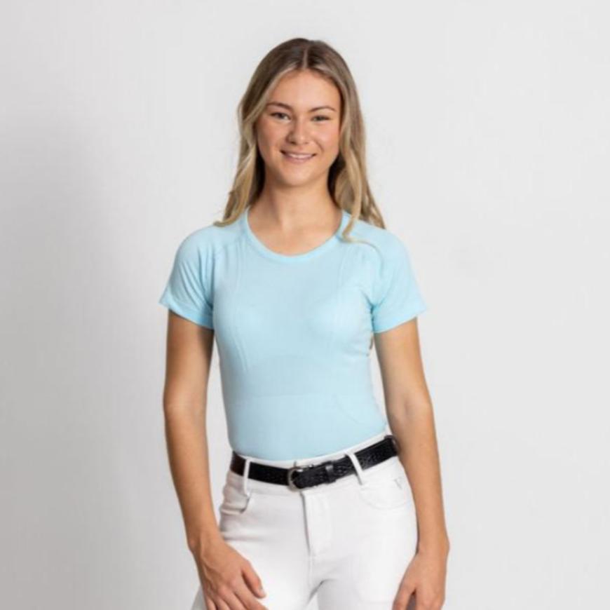 Ice Blue Seamless Top