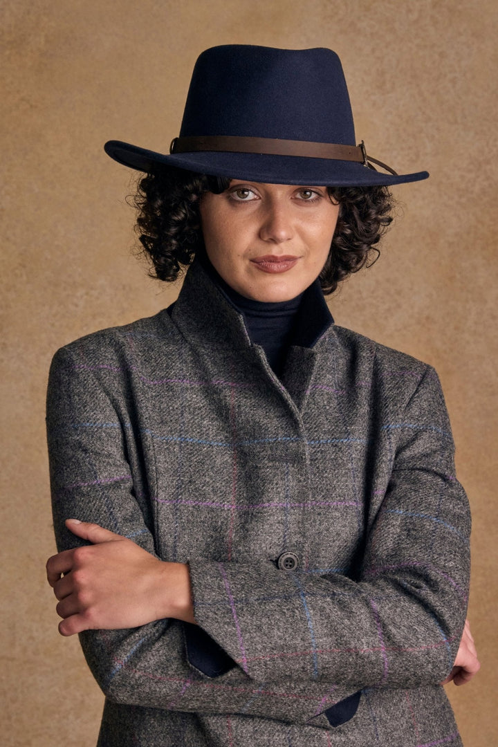 Jack Murphy Ireland - Boston Felt Hat - Navy - Hats