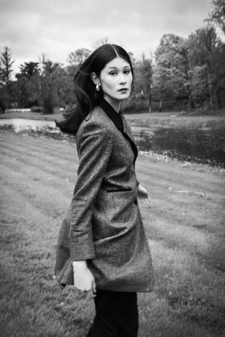 Jack Murphy Ireland - Isabella Tweed Coat - Grey Check - Tweed