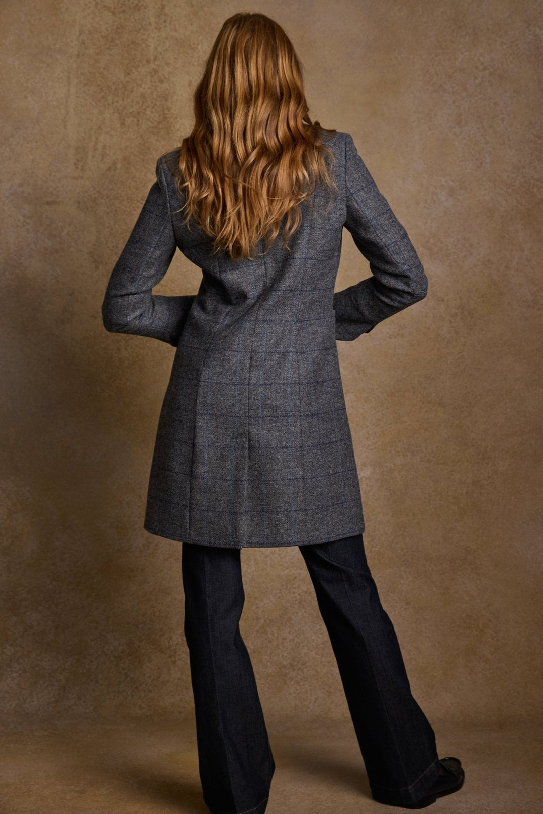Jack Murphy Ireland - Isabella Tweed Coat - Grey Check - Tweed