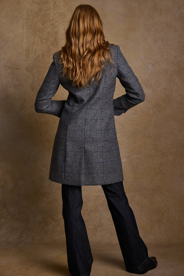 Jack Murphy Ireland - Isabella Tweed Coat - Grey Check - Tweed