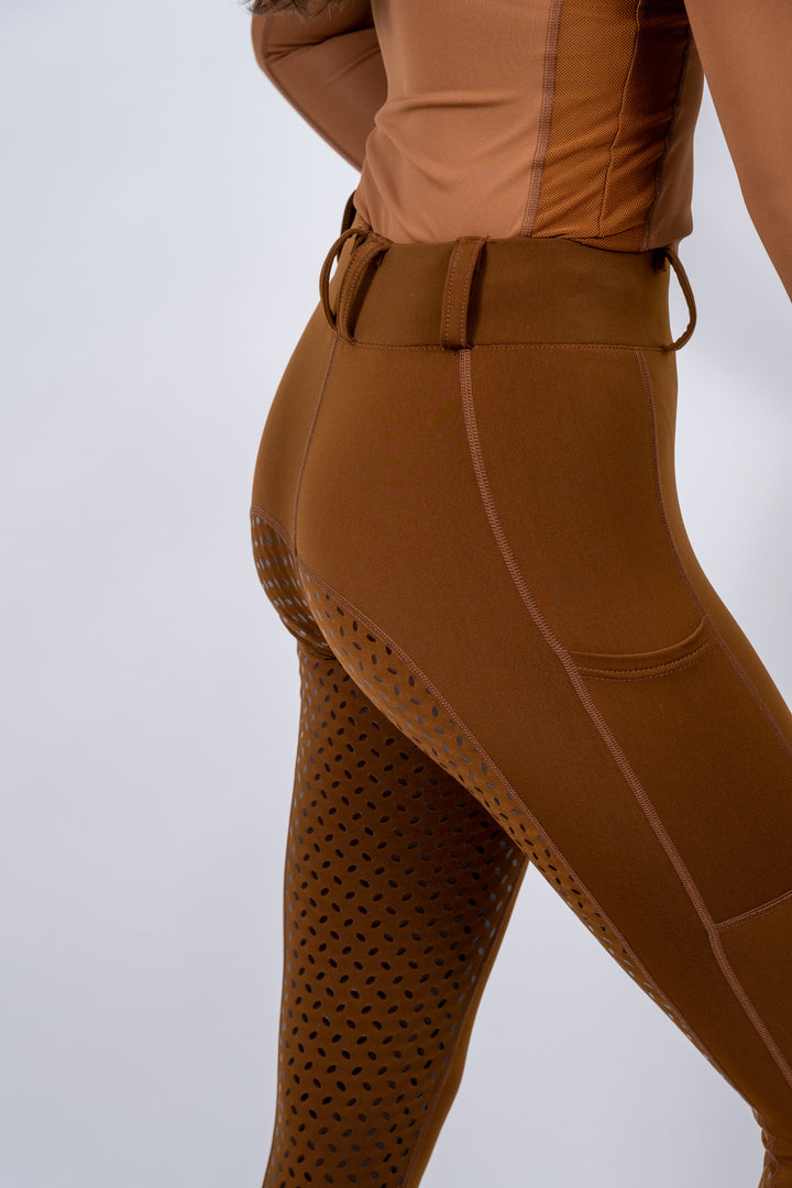 iRide Active Riding Tights - Coffee