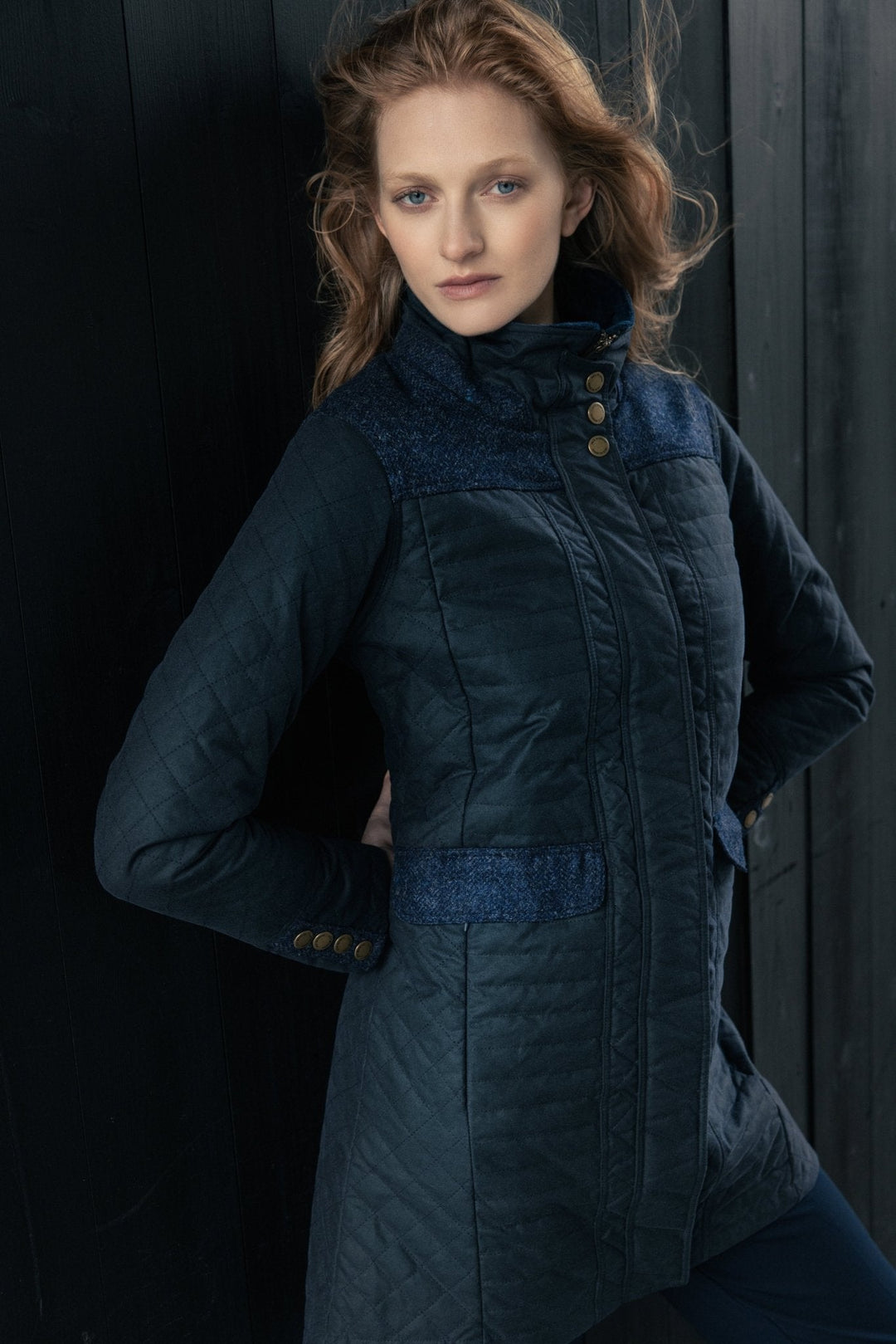 Jack Murphy Ireland - Jodie Wax Coat - Navy - Wax