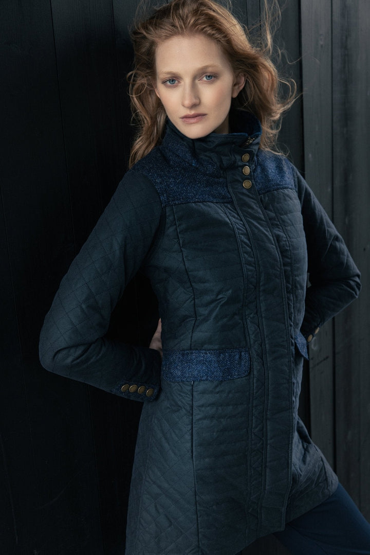 Jack Murphy Ireland - Jodie Wax Coat - Navy - Wax