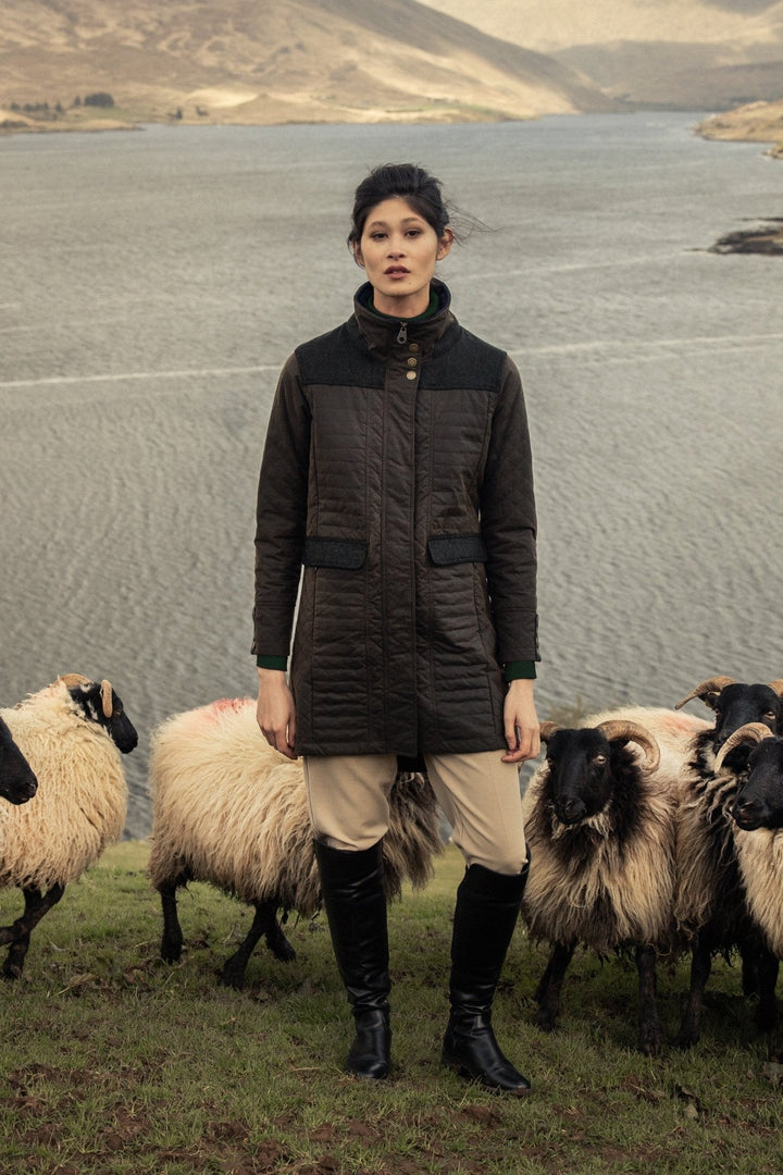 Jack Murphy Ireland - Jodie Wax Coat - Olive - Wax