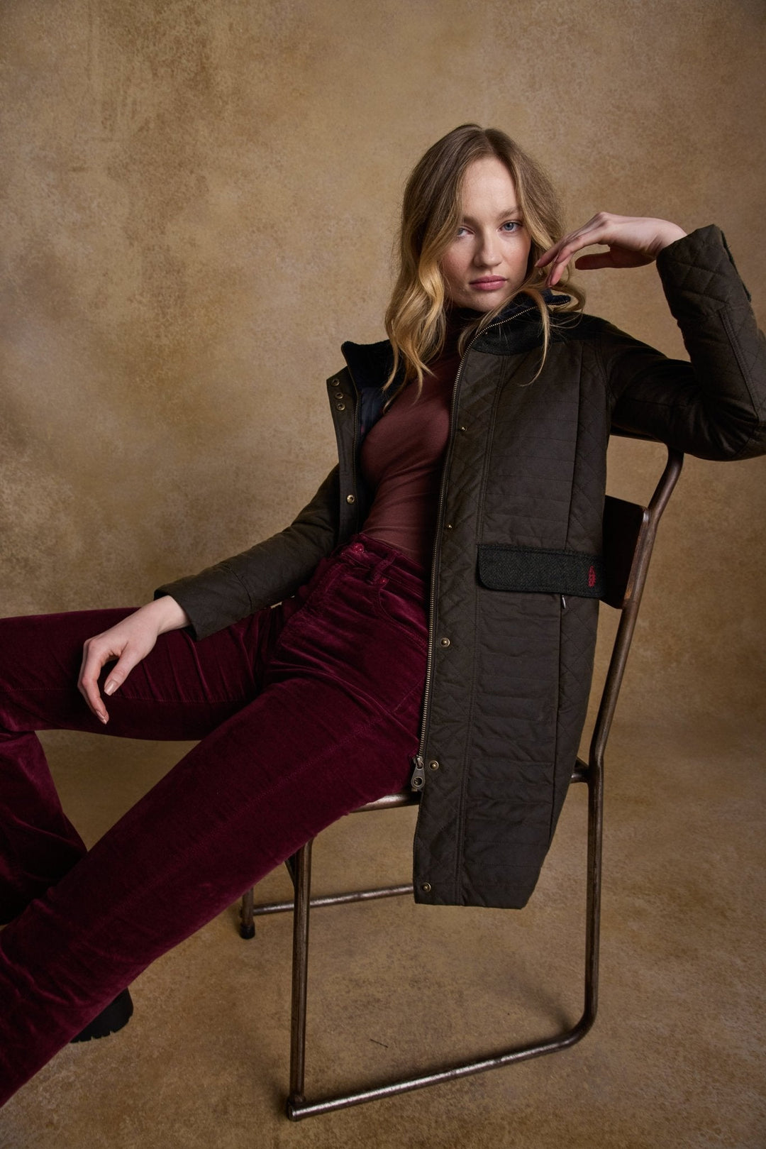 Jack Murphy Ireland - Jodie Wax Coat - Olive - Wax