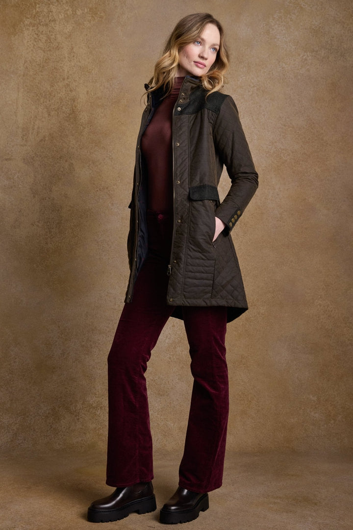 Jack Murphy Ireland - Jodie Wax Coat - Olive - Wax