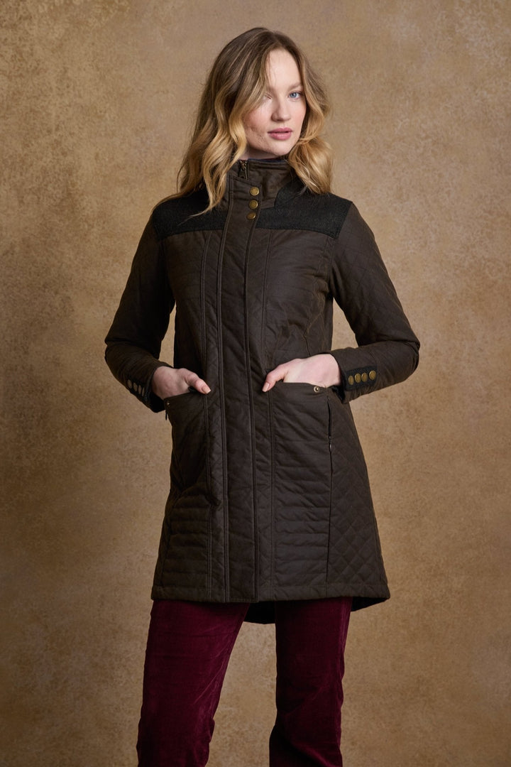 Jack Murphy Ireland - Jodie Wax Coat - Olive - Wax