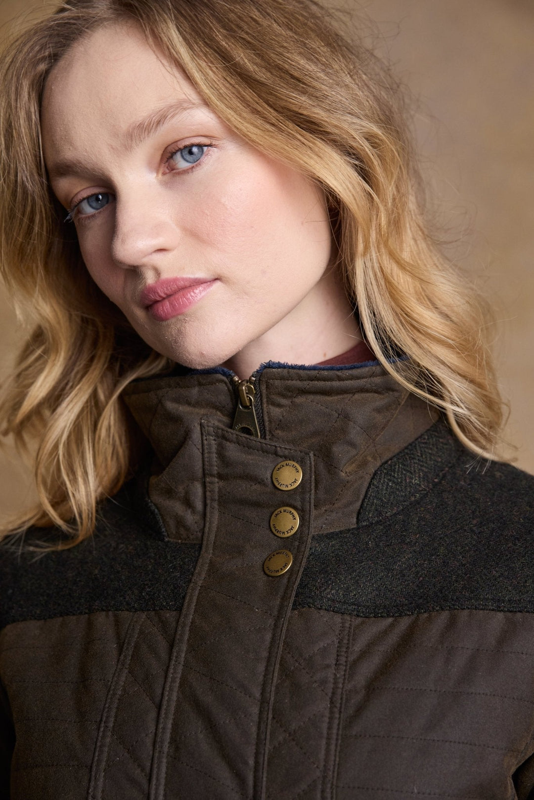 Jack Murphy Ireland - Jodie Wax Coat - Olive - Wax