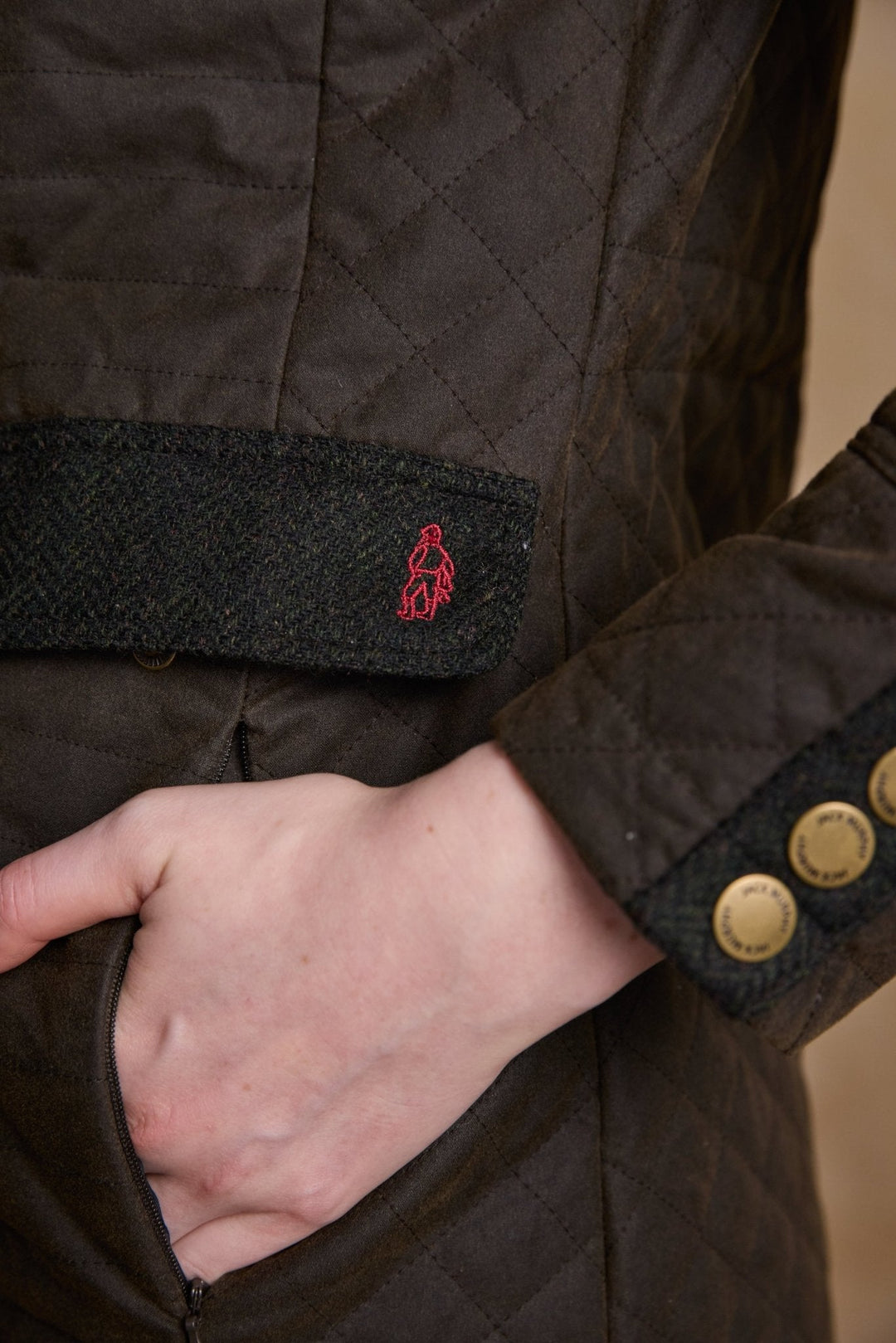 Jack Murphy Ireland - Jodie Wax Coat - Olive - Wax