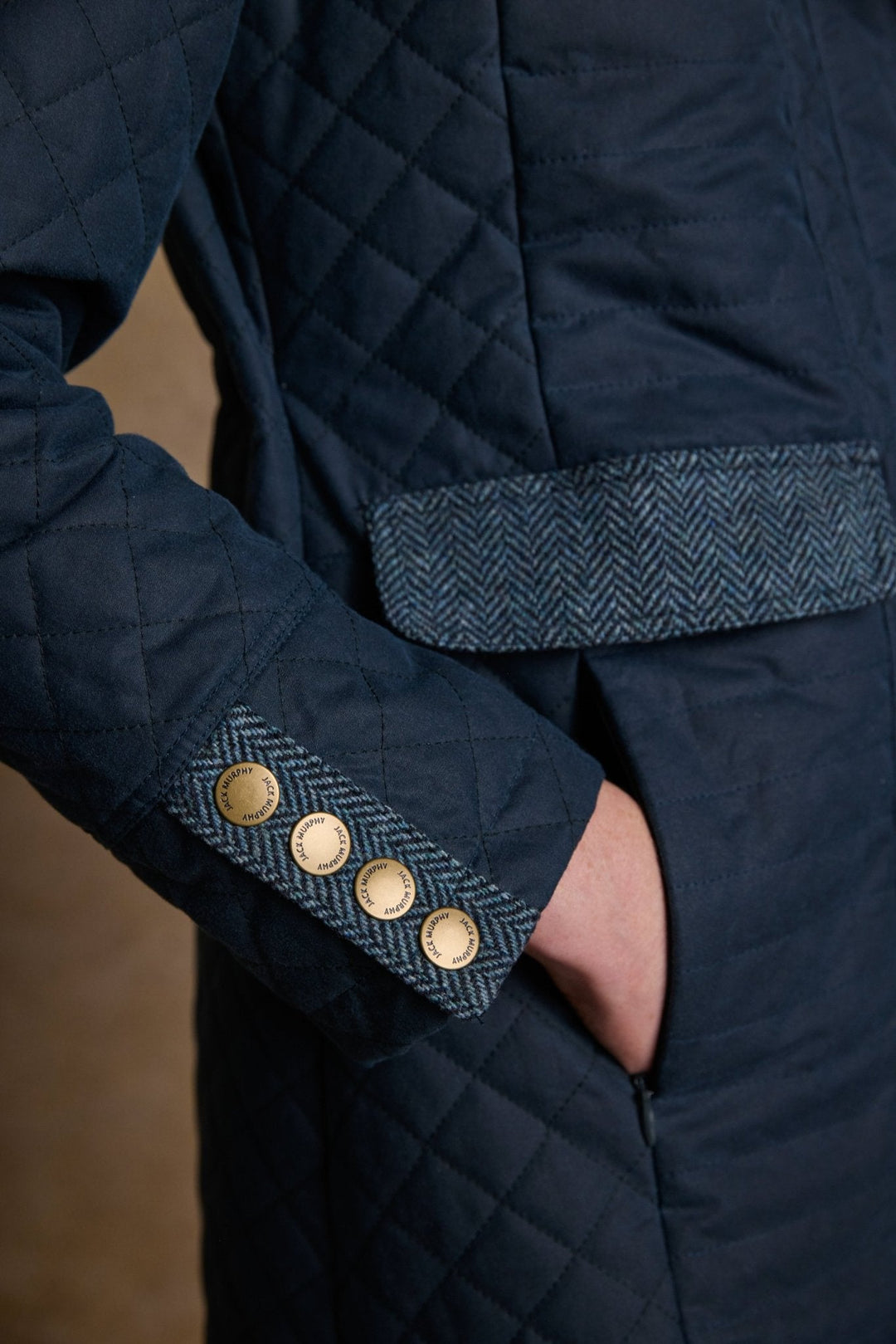 Jack Murphy Ireland - Jodie Wax Coat - Teal - Wax