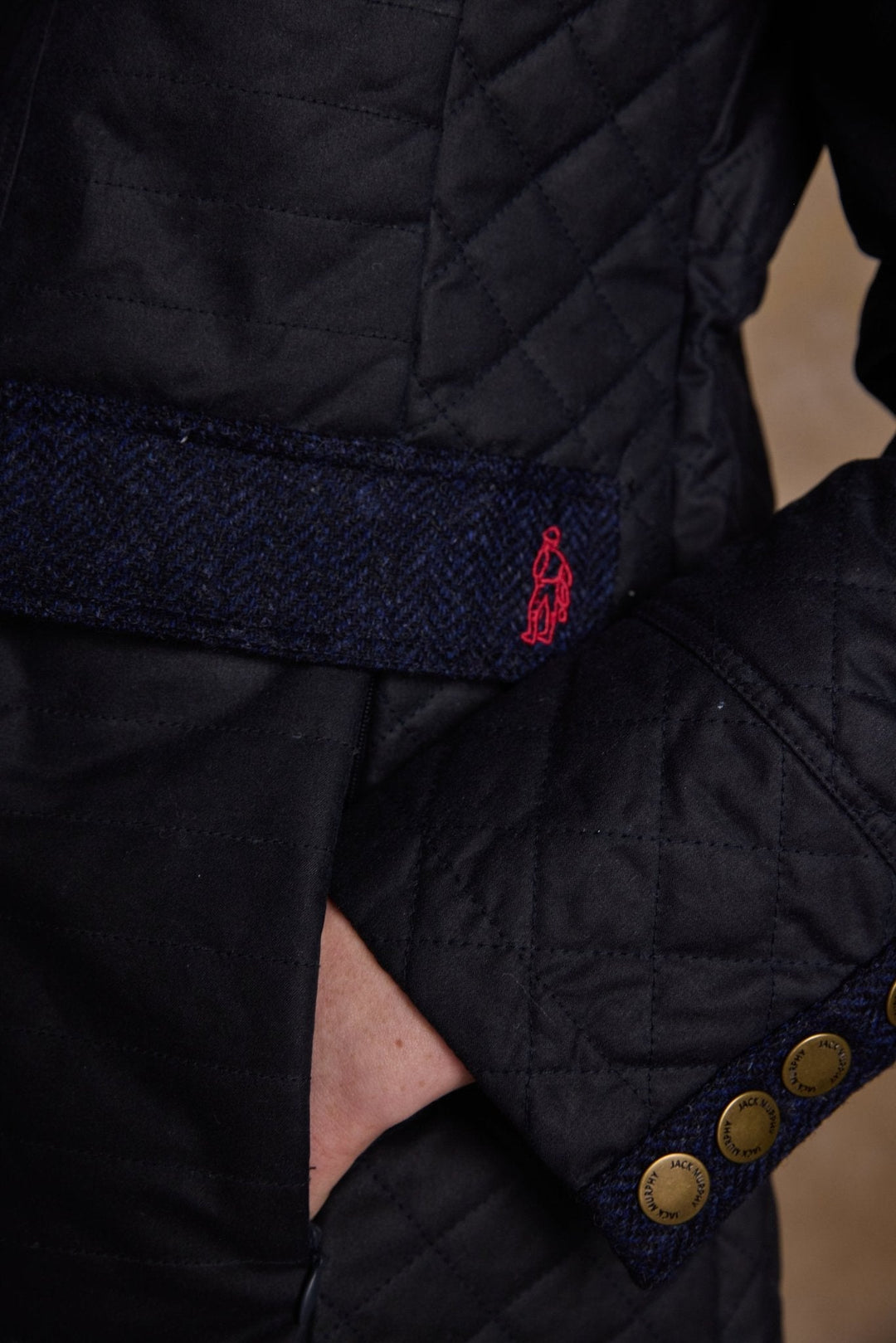 Jack Murphy Ireland - Jodie Wax Coat - Navy - Wax