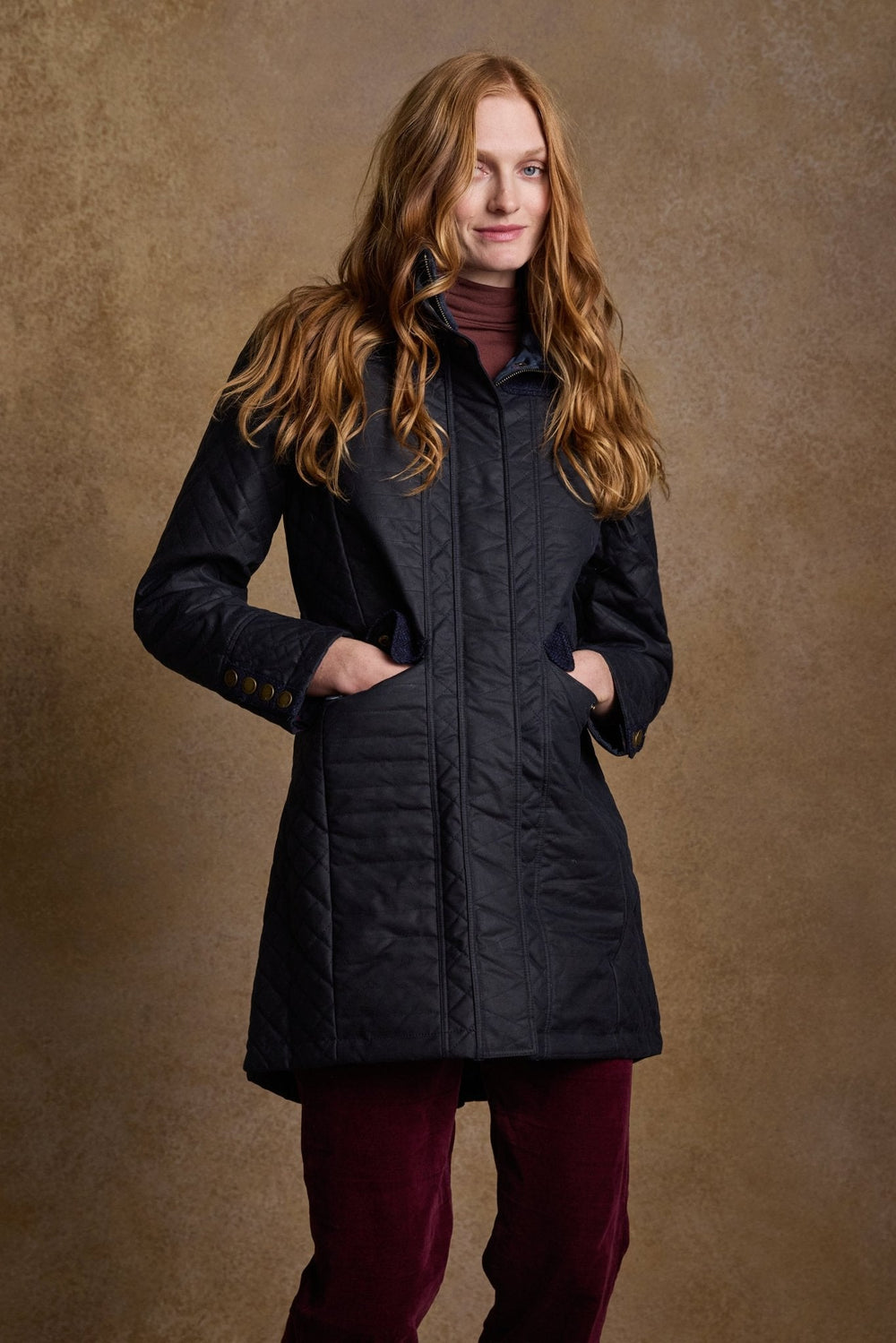 Jack Murphy Ireland - Jodie Wax Coat - Navy - Wax