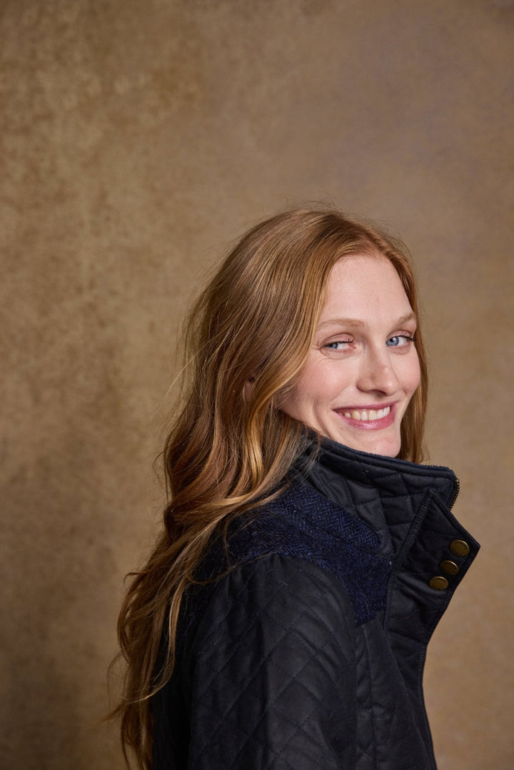 Jack Murphy Ireland - Jodie Wax Coat - Navy - Wax