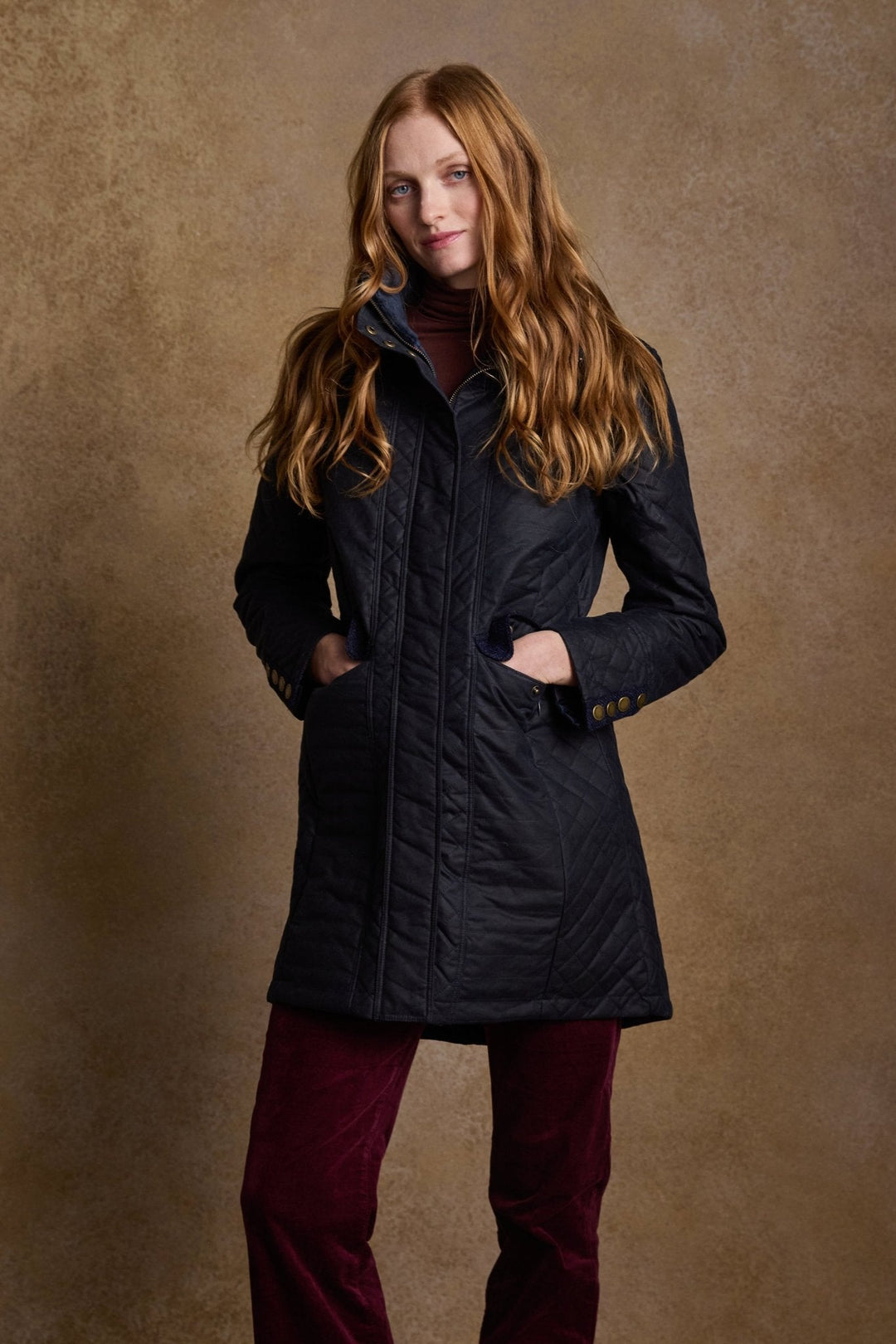 Jack Murphy Ireland - Jodie Wax Coat - Navy - Wax