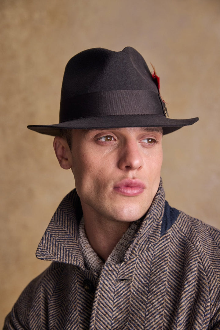 Jack Murphy Ireland - Kildare Felt Trilby Hat - Brown - Hats