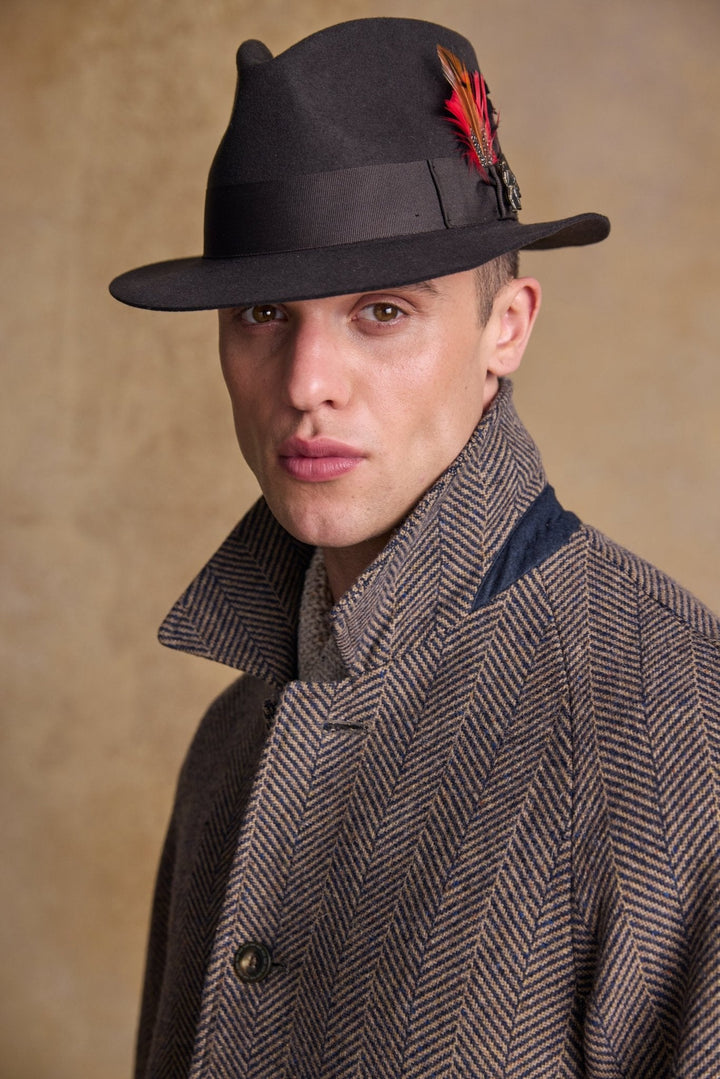 Jack Murphy Ireland - Kildare Felt Trilby Hat - Brown - Hats