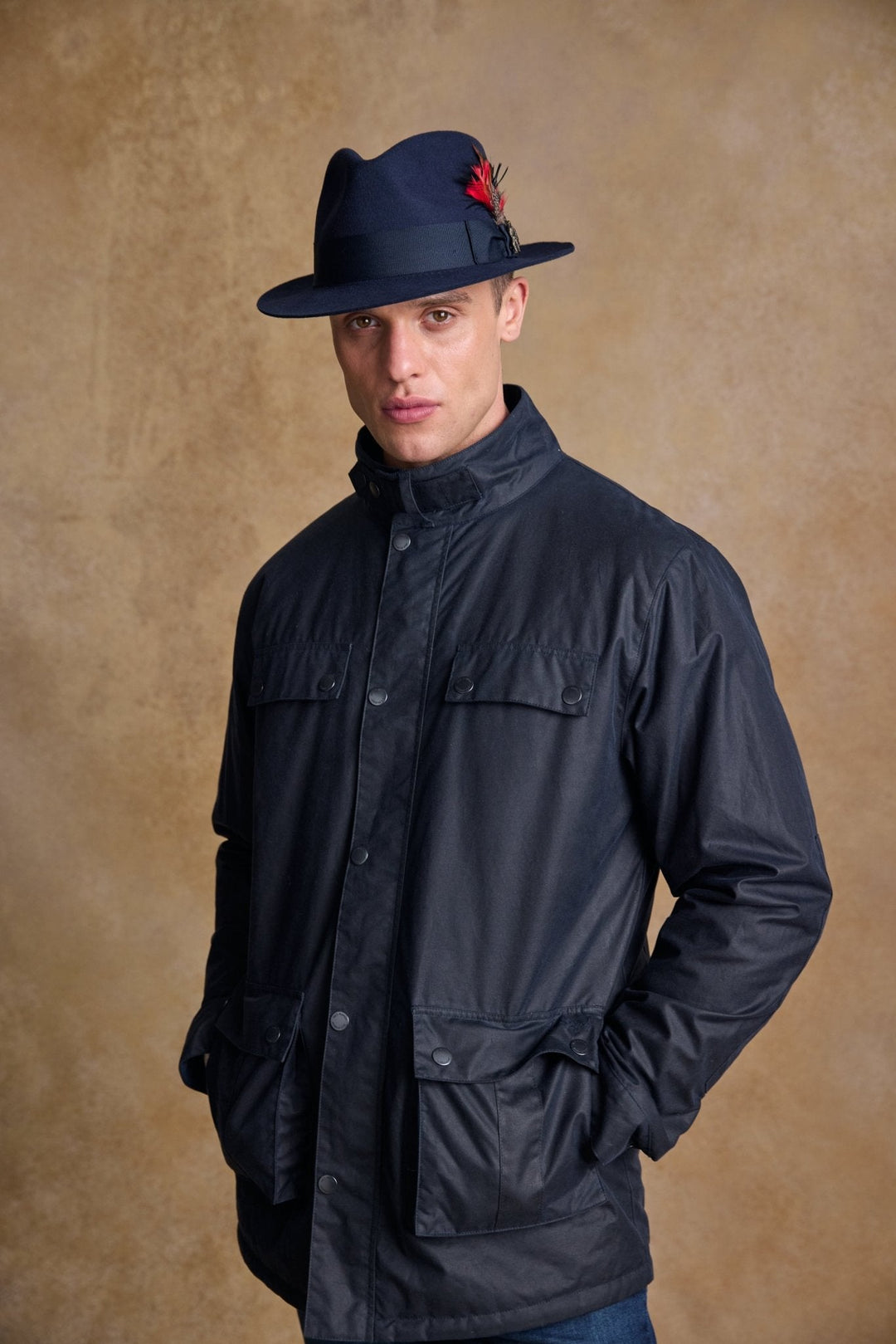 Jack Murphy Ireland - Kildare Felt Trilby Hat - Navy - Hats