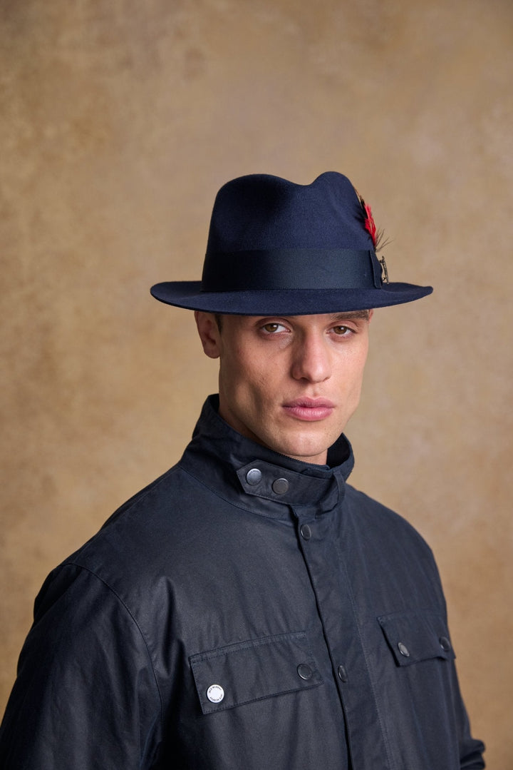 Jack Murphy Ireland - Kildare Felt Trilby Hat - Navy - Hats